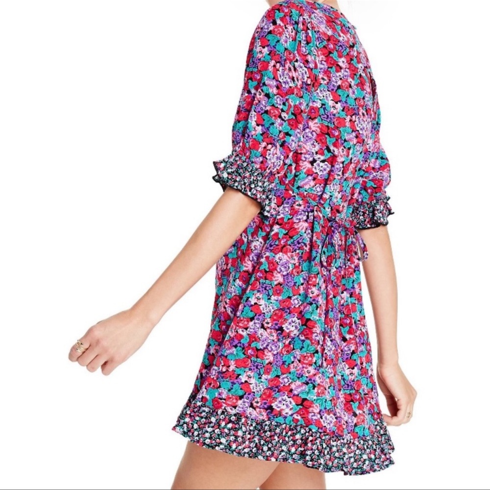 RIXO Target Floral Puffed Sleeve Dress